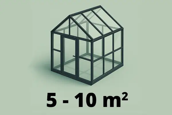 5-10 m2 växthus