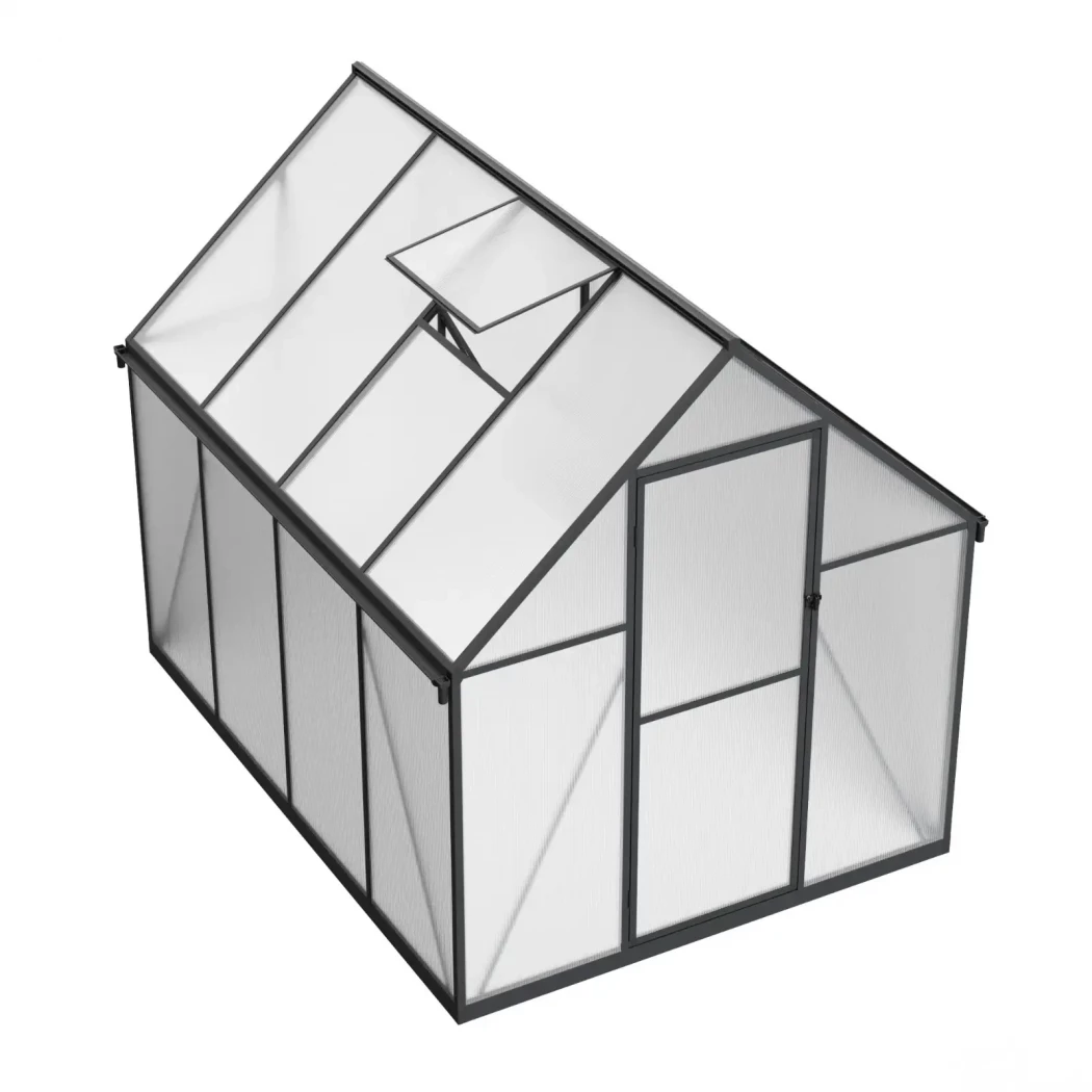 Drivhus Essential Smal Sort 225 cm - Polycarbonat | Vaxthus-shop.se | Greenhouse |