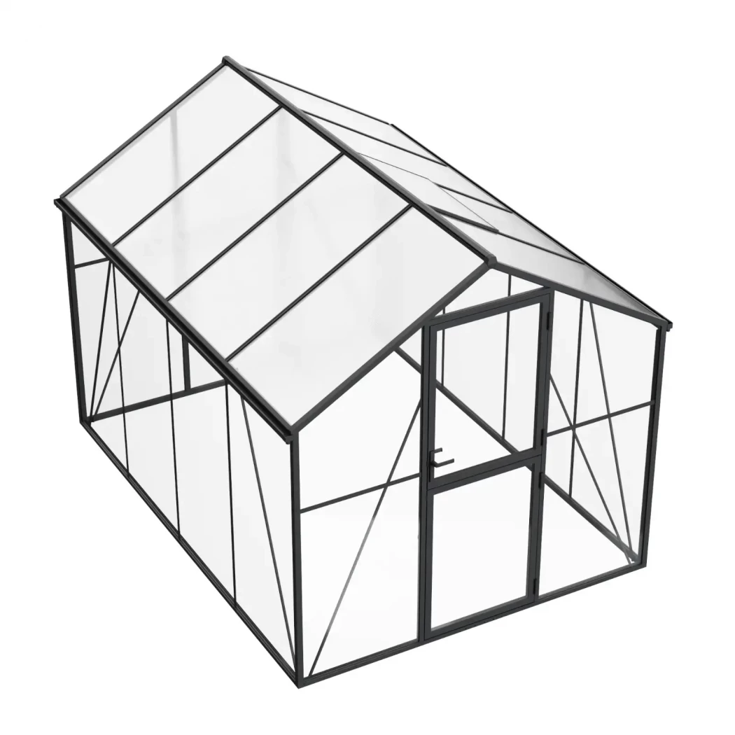 Drivhus Premium Sort 307 cm - Glas/Polycarbonat | Vaxthus-shop.se | Greenhouse |