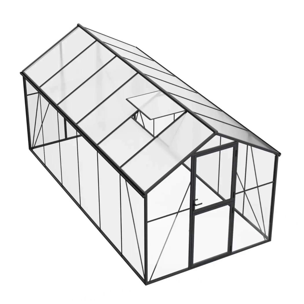 Drivhus Premium Sort 457 cm - Glas/Polycarbonat | Vaxthus-shop.se | Greenhouse , Orangeri |