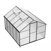 Drivhus Essential Sort 302 cm - Polycarbonat