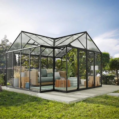 Orangeri Triomphe 17 m2 antracitgrå