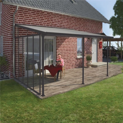 Sidevæg Feria 4 meter - Antracitgrå