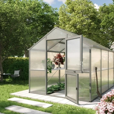 Greenhouse Iris III, anthracite-grey