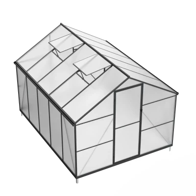 Drivhus Essential Sort 302 cm - Polycarbonat