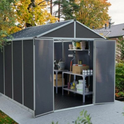 Skur Rubicon 7,2 m2- Mørkegrå 