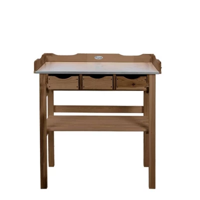 Plantebord med skuffer brun