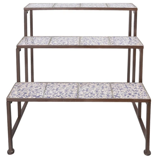 Patineret keramik-etagere Patineret keramik-etagere