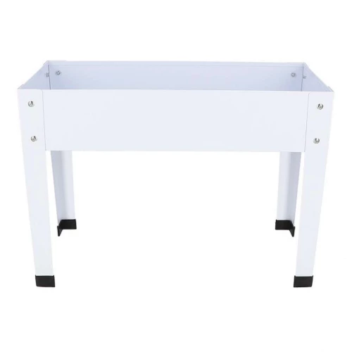 Højbedsramme metal hvid S