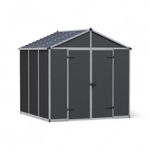 Skur Rubicon 5,4 m2- Mørkegrå Skur Rubicon 5,4 m2- Mørkegrå