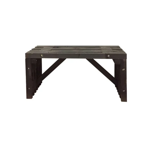 Trallebænk sort 120 cm - FSC 100%