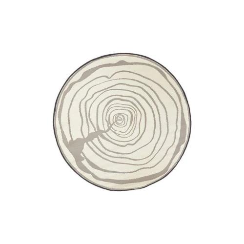 Havetæppe med årringe, rundt