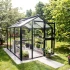 Greenhouse Galant III, 4 mm glass + polycarbonate, fir green