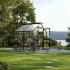 Greenhouse Novum II, 4 mm glass + polycarbonate, fir green