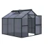 Greenhouse Novum III, only polycarbonate, fir green