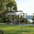 Greenhouse Novum III, 4 mm glass + polycarbonate, fir green