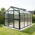 Greenhouse Novum IV, only polycarbonate, fir green
