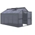 Greenhouse Novum IV, only polycarbonate, anthracite-grey